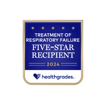 Healthgrades Respiratory Failure 5 Star award #25