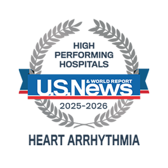 USNews Heart Arrhythmia 2025 award #10